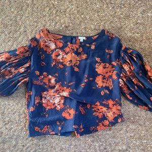 Silk Odille blouse Anthropologie